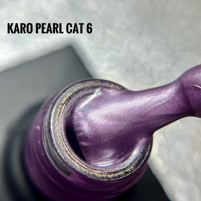 Gel Polish Cat Eye Pearl №6 Lilac 10ml KARO