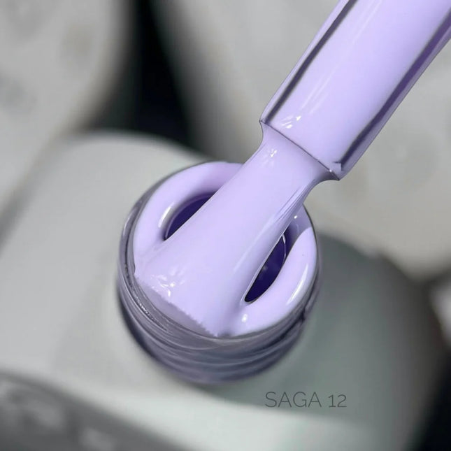 Gel Polish Saga 12 Light Violet 10 ml - Gel Nail Polish