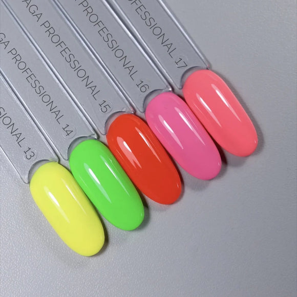 Gel Polish Saga 13 Yellow 10 ml - Gel Nail Polish