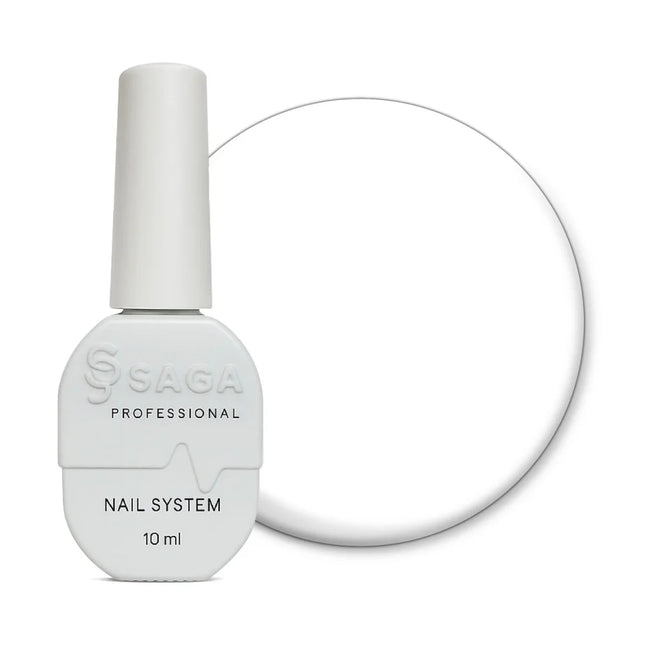 Gel Polish Saga 2 White 10 ml - Gel Nail Polish