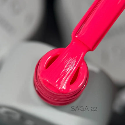 Gel Polish Saga 22 Bright Raspberry 10 ml - Gel Nail Polish
