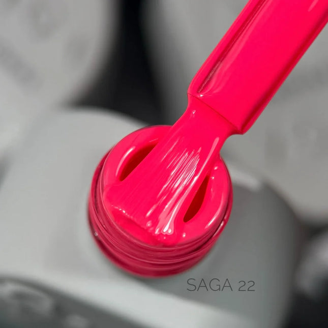 Gel Polish Saga 22 Bright Raspberry 10 ml - Gel Nail Polish