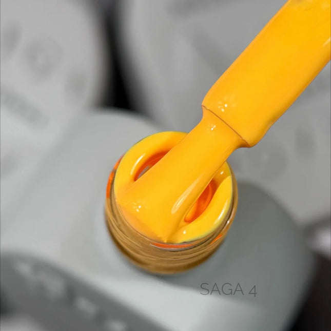 Gel Polish Saga 4 Orange 10 ml - Gel Nail Polish