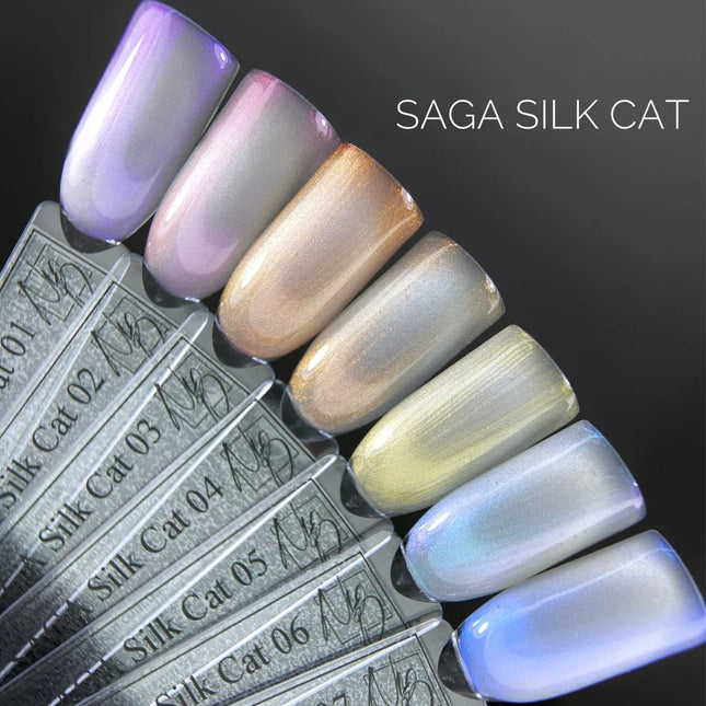 Gel polish Silk Cat №4 10 ml Saga Professional - Gel Nail Polish