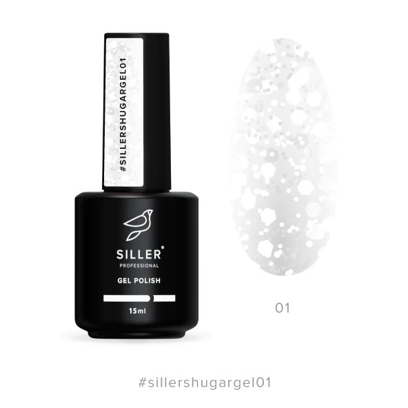 Gel polish Sugar №1 15 ml Siller - Gel Nail Polish