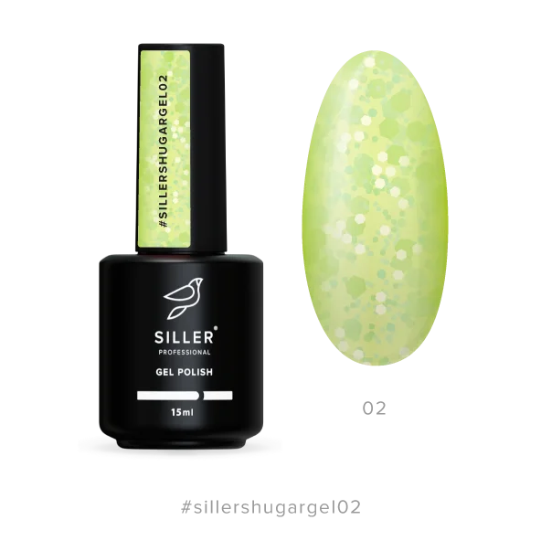 Gel polish Sugar №2 15 ml Siller - Gel Nail Polish