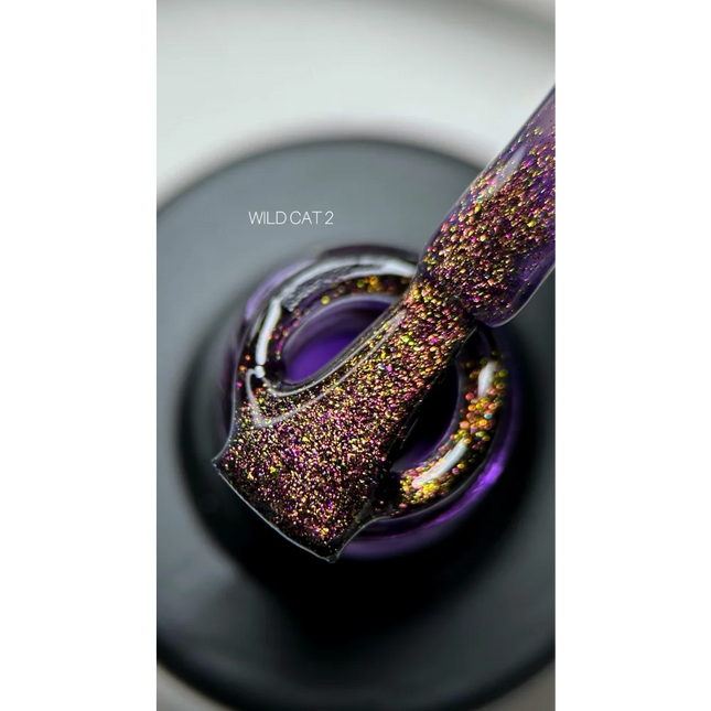 Gel polish Wild Cat №2 9 ml Saga Professional - Gel Nail Polish