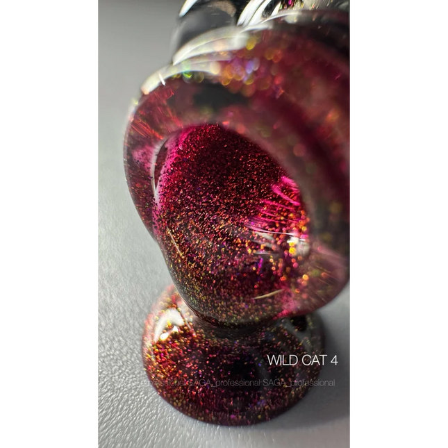 Gel polish Wild Cat №4 9 ml Saga Professional - Gel Nail Polish