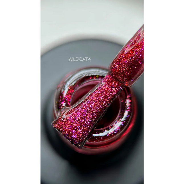 Gel polish Wild Cat №4 9 ml Saga Professional - Gel Nail Polish