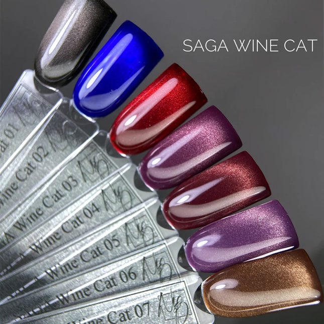 Gel polish Wine Cat №2 10 ml Saga Professional - Gel Nail Polish