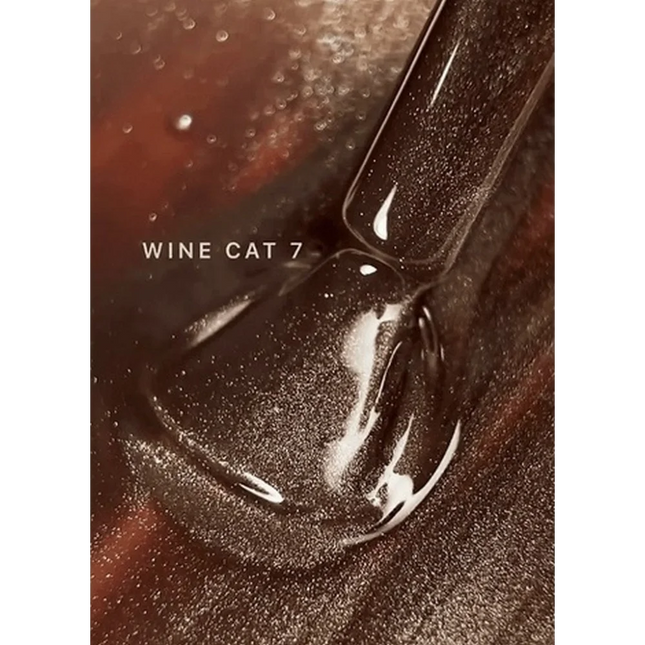 Gel polish Wine Cat №7 10 ml Saga Professional - Gel Nail Polish