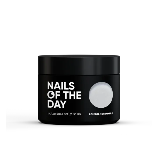 Gel Poly shimmer №1 30 ml NAILSOFTHEDAY - Polygel