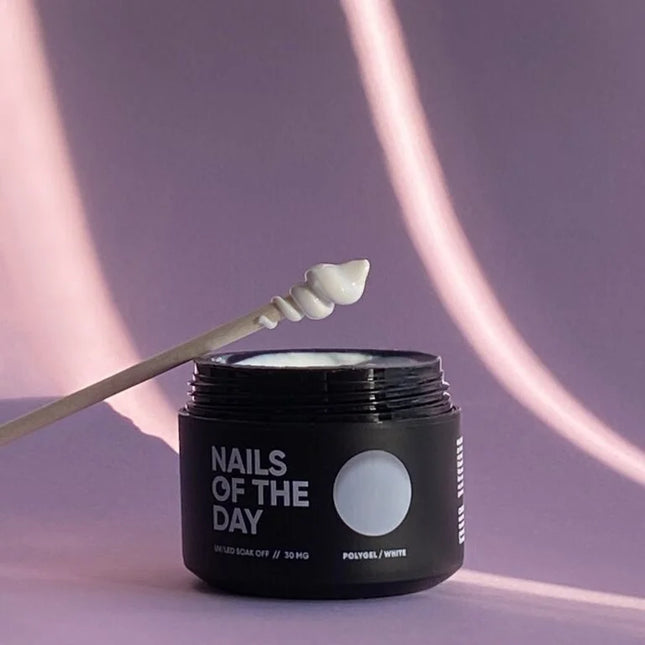 Gel Poly white 30 ml NAILSOFTHEDAY - Polygel