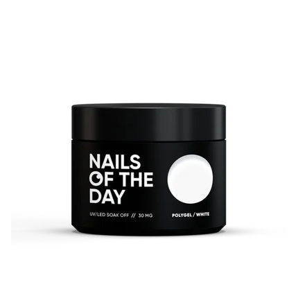 Gel Poly white 30 ml NAILSOFTHEDAY - Polygel