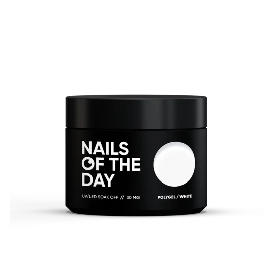 Gel Poly white 30 ml NAILSOFTHEDAY - Polygel
