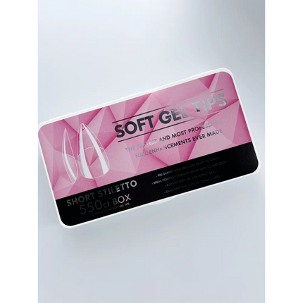 Gel tips Short Stiletto 550 pcs - Nail tips