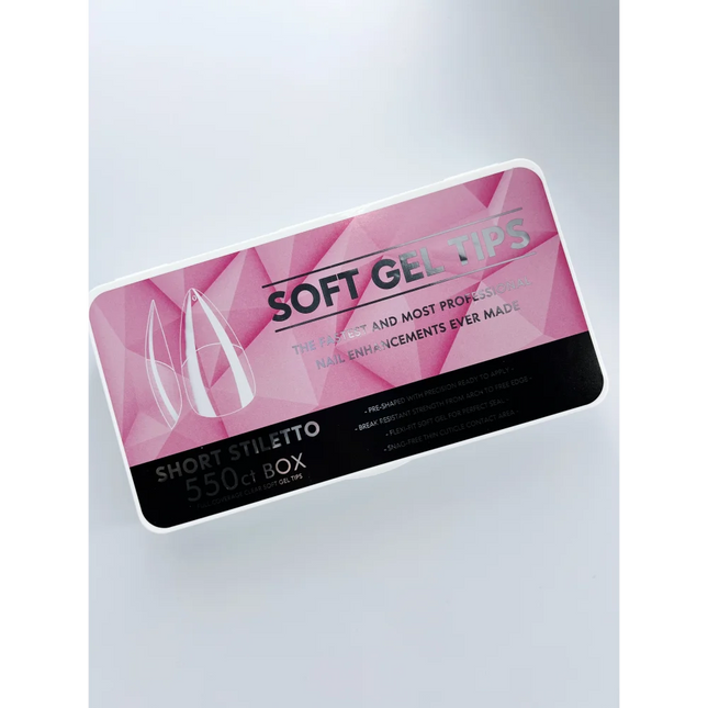 Gel tips Short Stiletto 550 pcs - Nail tips