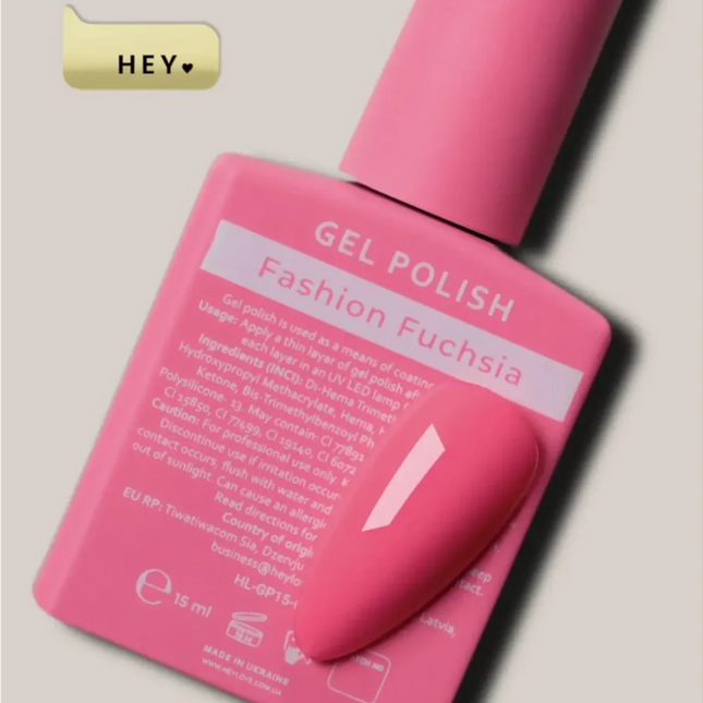 HEYLOVE Gel Polish Fashion Fuchsia 15ml - Hot Pink - Gel Nail Polish