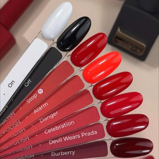 Βερνίκι Gel HEYLOVE Stop 15ml - Classic Red