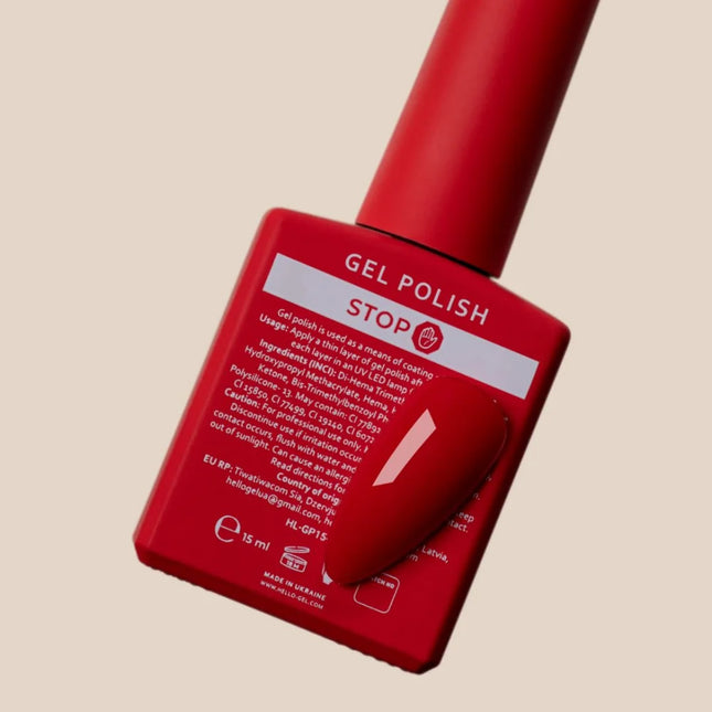 HEYLOVE Gel Polish Stop 15ml - Classic Red - Gel Nail Polish