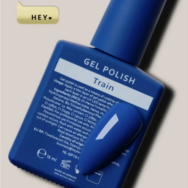 HEYLOVE Gel Polish Train 15ml - Blue - Gel Nail Polish