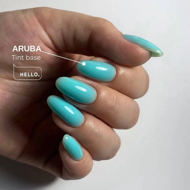 Κάλυψη Tint Base Χρώμα Aruba "Turquoise" 15 ml HEYLOVE