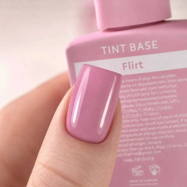 Κάλυψη Tint Base Χρώμα Flirt "Ζεστό ροζ" 15 ml HEYLOVE