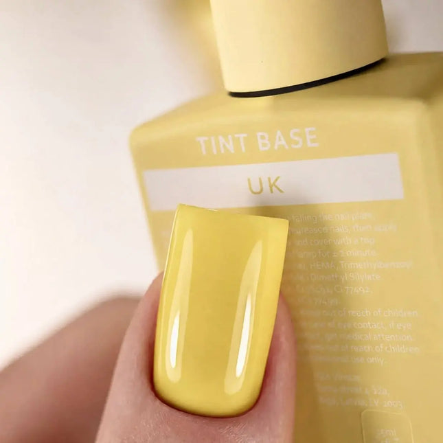 Βάση Χρώματος Cover Tint Base UK "Yellow" 15 ml HEYLOVE