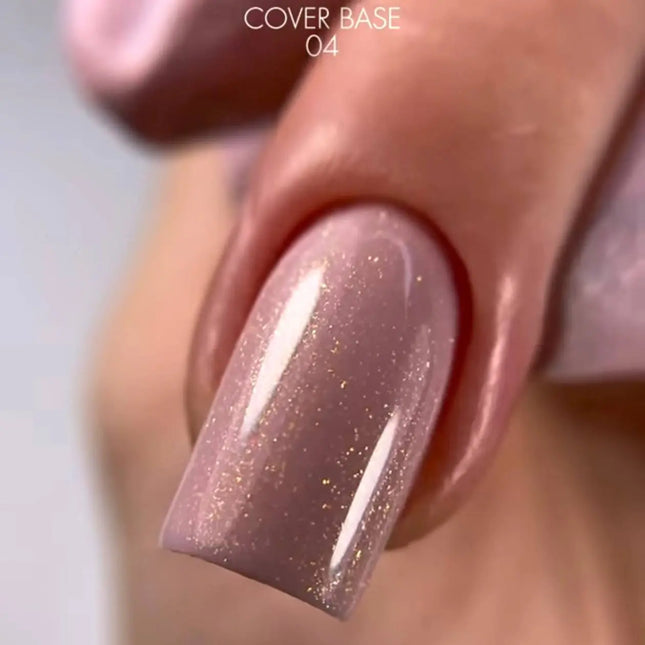 Kodi Cover Base Gel №4 Warm Peach with shimmer 7ml