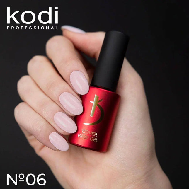 Kodi Cover Base Gel №6 Light Beige whith shimmer 7ml