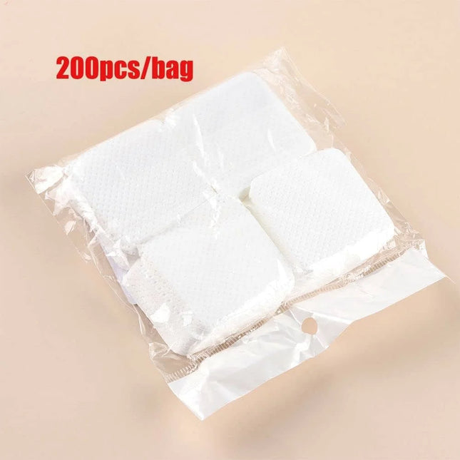 Lint Free Nail Wipes (white) 200pcs - Disposable tissue