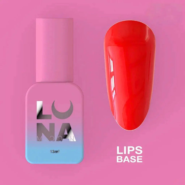 Luna Lips Basislaag kleur Felrood 13ml