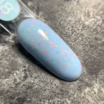Luna Tutti Frutti Base №18 Light Blue with multicolored flakes 13ml