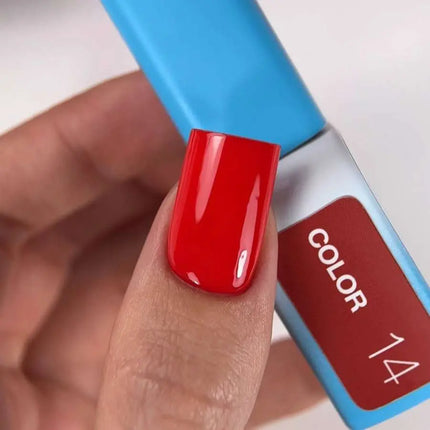 Luna Gel Polish №014 Color Bright Red 8ml