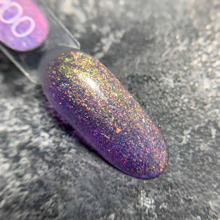 Luna Gel Polish Nr. 200 Farbe Helllila mit feiner holografischer Folie 8ml
