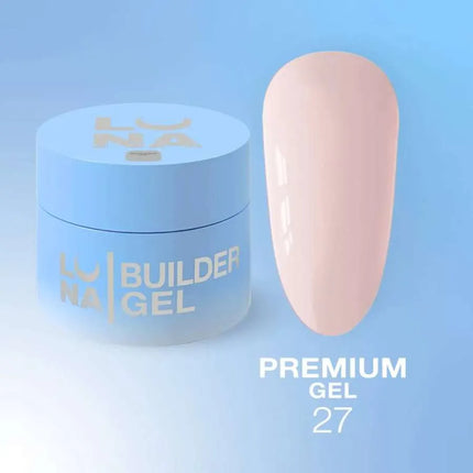 Gel Premium Luna №27 Milky con subtono rosa 15ml