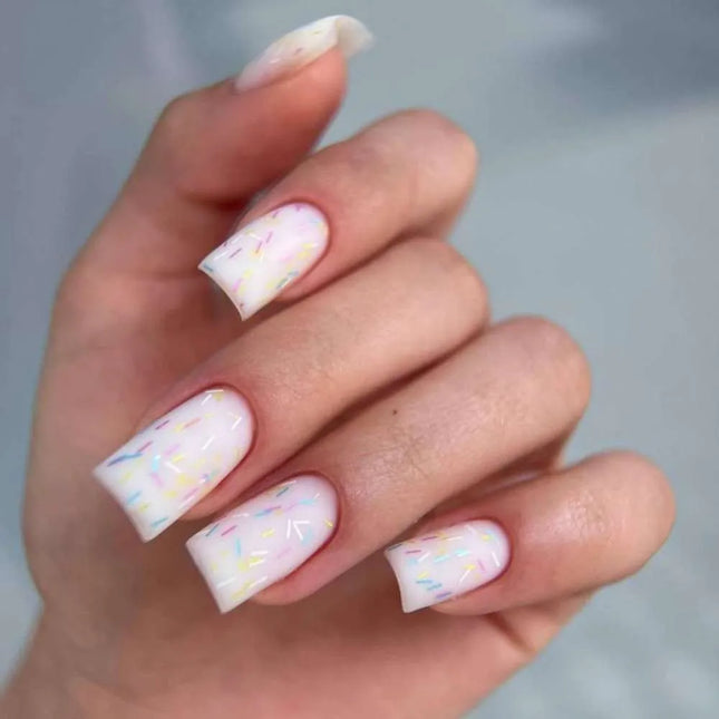 Luna Toplaag Ice Cream Matte met meerkleurige confetti 13ml