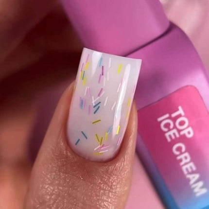 Helado Luna Capa superior con confeti multicolor 13ml