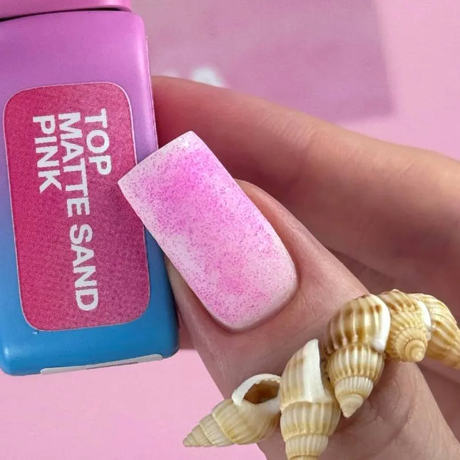 Luna Ελαφρύ παλτό Sand Pink Matte με μικρά νιφάδες 13ml