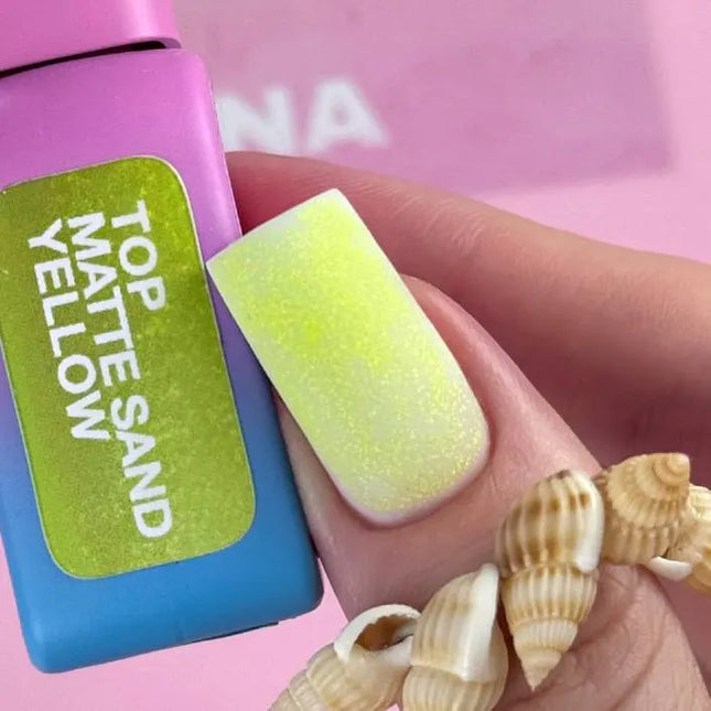 Luna Ελαφρύ παλτό Sand Yellow Matte με μικρά νιφάδες 13ml