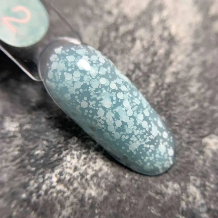 Gel Bolha Luna nº 02 azul claro com glitter branco 5ml