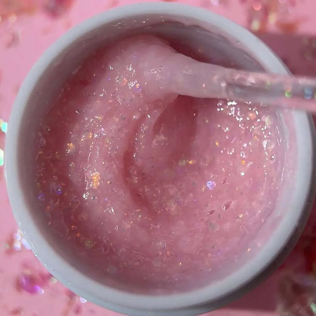 Gel Luna Diamond n°02 Rose Pâle avec Paillettes 15 ml