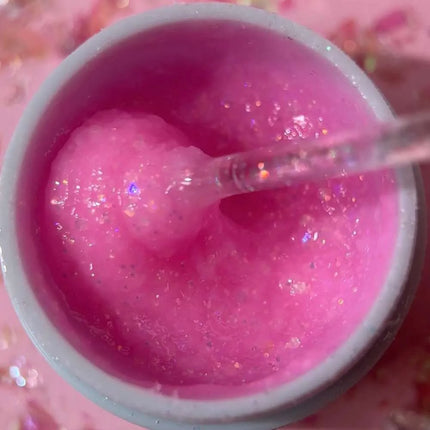 Luna Diamond Gel №04 Pink with Glitter 15ml