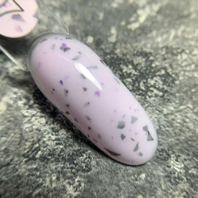 Luna Marble Basislaag №07 Blackberry Yogurt met zwarte en paarse folie 13ml