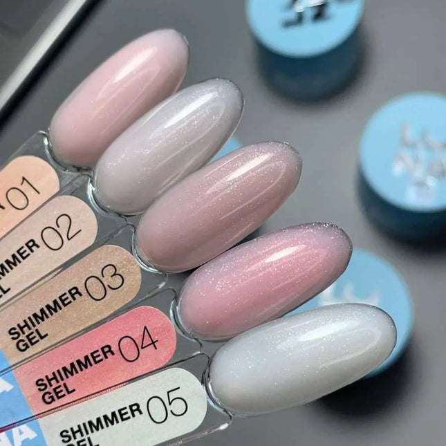 Gel Luna Shimmer n°1 Rose Pêche Clair 15ml
