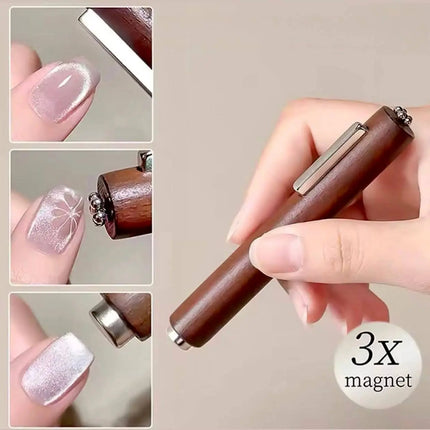 Magnet 3 în 1 pentru efect Cat Eye (lemn)