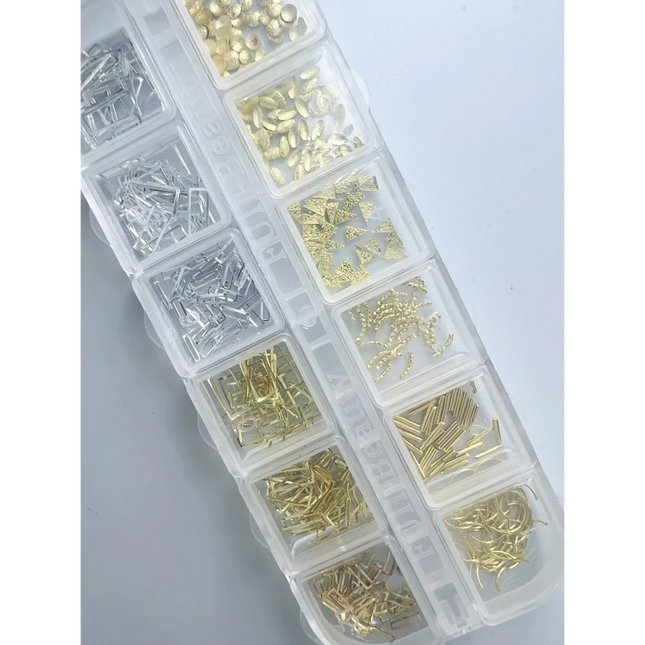 Metal gold decor - 03 - Decor for nail