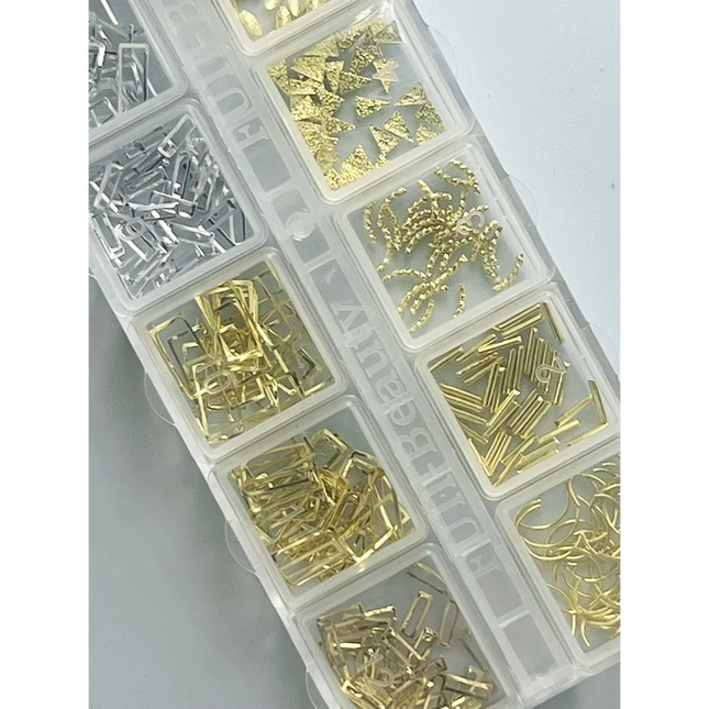 Metal gold decor - Decor for nail