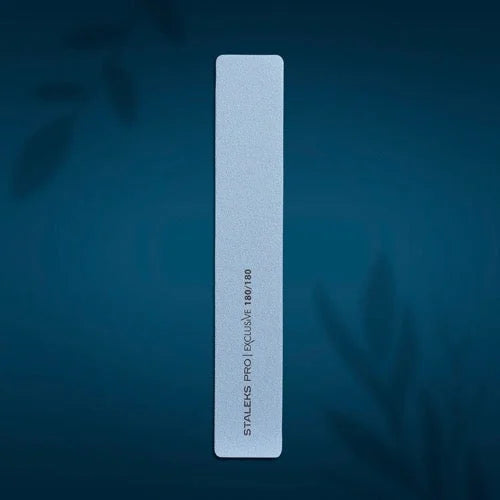 Mineral broad straight nail file Staleks Pro Exclusive 180/180 grit NFX-32/6 - Nail File