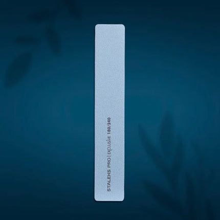 Mineral broad straight nail file Staleks Pro Exclusive 180/240 grit NFX-32/2 - Nail File